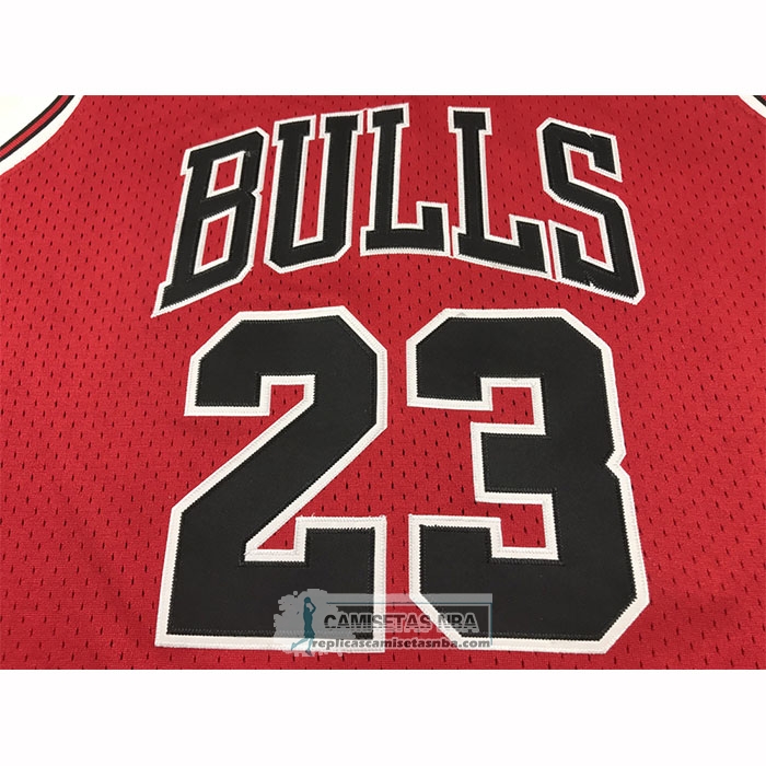 Camiseta Chicago Bulls Michael Jordan NO 23 Autentico 1995-96 Rojo
